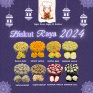 V1 BISKUT / KUIH RAYA HANDMADE BUATAN ORANG KAMPUNG DAHLIA/ SEMPRIT/SNOW NESTUM/ SNOW ALMOND/ KRISTA