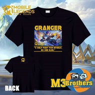 GRANGER Mobile Legends Cotton Shirt / ML Shirt / MLBB Shirt / CVC Cotton Shirt /Mobile Gaming Shirts