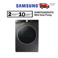 { FREE SHIPPING } Samsung 9KG Heat Pump Dryer DV90T6240LH/FQ / DV90T6240LH / 9kg DV90T8240SX/FQ AI C
