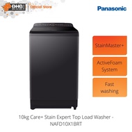 Panasonic 10kg Care+ Stain Expert Top Load Washer - NAFD10X1BRT