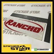 Sticker Cutting Rancho Absorber 4x4