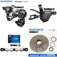 Shimano 10 Speed Saint Derailleur + M820 10S Shifter + Deore 36T Cassette + KMC Chain Groupset