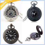 【COD&amp;Ready SStock】Vintage Quartz Steampunk Pocket Watch Fob Watches Pocket With Necklace