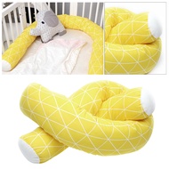 gamchiano BED BUMPER BABY CRIB BEDDING COTTON LONG PILLOW CRADLE BEDSIDE FENCE PILLOWS