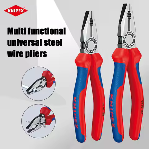 KNIPEX Industrial grade universal wire pliers, multifunctional cutting tool flat pliers, manual tool