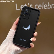 ELAXIS Casing for VIVO V21e/Y73 Phone Case Creative Blue Moon Pattern Soft Matte ShockProof Silicone