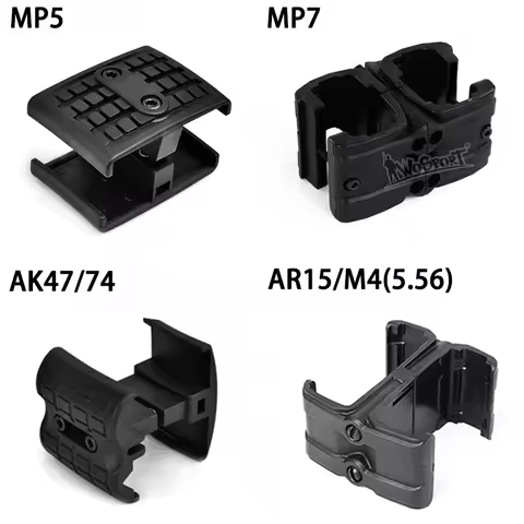 Gun Rifle Charger Magazine Mag Coupler Clip Mag-Link Connector For AK 47 74 MP5 AR 15 M4A1 MP7 5.56M