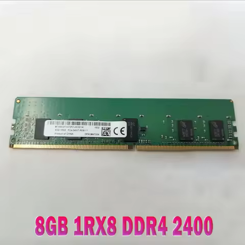 1PCS RAM 8G REG Memory MTA9ASF1G72PZ-2G3B1 8GB 1RX8 DDR4 2400