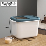 Inaso Tempat Beras Mini Rice Box 6/12Kg Box Beras Kotak Penyimpanan Beras Rak Gandum Serbaguna HSB13