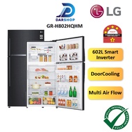 LG Refrigerator 2 Door Inverter 602L Fridge Peti Sejuk Peti Ais 2 Pintu Inverter Murah 冰箱 GR-H802HQH