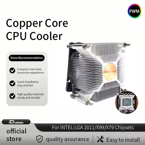 LDPCSJ 80MM 2300/4500rpm CPU Air Cooler 3PIN/4PIN PWM Cooling PC Radiator Fan for Intel 2011 X79 X99