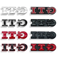 for Volkswagen VW Metal GTI Logo Car Rear Trunk Emblem Side Sticker Golf 4 5 6 7 8 Polo Jetta Tiguan