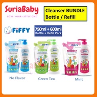 Fiffy Baby Liquid Cleanser 600ml / 750ml + 600ml Refill Pack