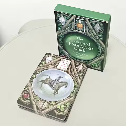 10.4*7.3cm The Enchanted Lenormand Oracle 39 Magical Cards To Reveal Your True Self and Your Destiny