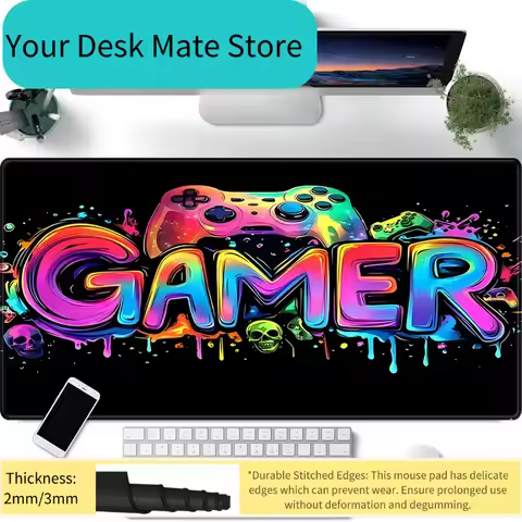 2026 Year of the Horse Mouse Pad 1 0 7 A M GAMER Non-Slip Rubber Base Washable Cloth for Gaming Offi