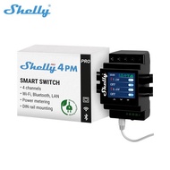 Shelly Pro 4PM Four Channels Relay LAN Wifi Switch Suitable For Home Facility Automation With Remote