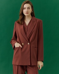 MAVE เสื้อ รุ่น Urban blazer สี solid whiteSolid blackSolid berryroastsolid oat milk