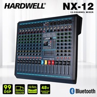 HARDWELL NX-12 Professional Mixing Console, 12-Channel Bluetooth Connectivity, Professional Mixing A