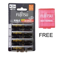 Fujitsu Rechargeable Battery 4 pcs Fujitsu Ni-MH AA 2450mAh Rechargeable Battery AA  Rechargeable Ba