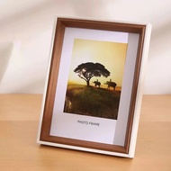 Minimalist Wooden Transparent Photo Frame A4/8R/6R4R Size Frame Natural Wooden Solid Wall Mounted Ho