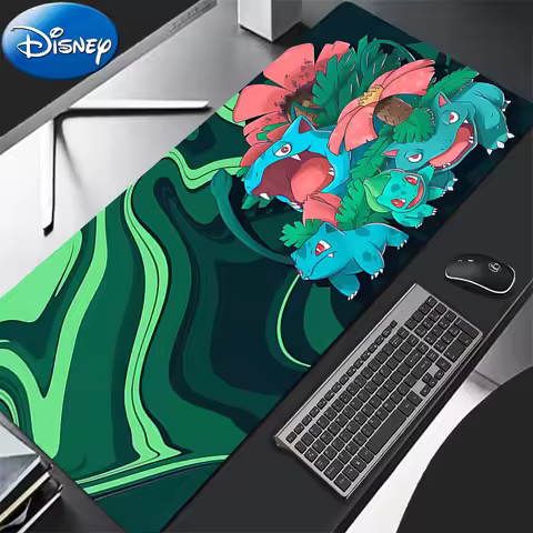 90x40cm Mouse Pad P-Pokemon Bulbasaur Gaming Large Dywan Gamer Keyboard Pad Extended Desk Mat Table 