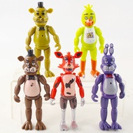 5Pcs/Set 14cm Anime Game Five Nights at Freddy's Freddy Bonnie Chica Foxy Freddy Fazbear’s Pizza PVC