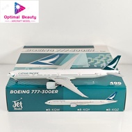 Jet Model 1: 400 CX Cathay Pacific Airlines B777-300ER B-KQY Alloy Airplane Model