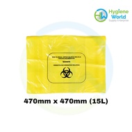 Biohazard Clinical Waste Bag 470mm x 470mm (15L) [PER PIECE]