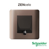 Schneider ZENcelo 1G CATV socket, Silver Bronze