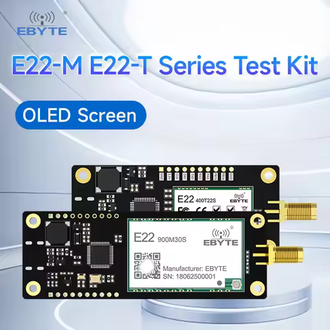 LoRa Offline Test Board With OLED Screen RF Transceiver Long Range EBYTE E22-400TBL-SC Test Kit Sold