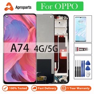 Display For OPPO A74 4G CHP2219 / A74 5G CPH2197 LCD WIth Touch Screen Digitizer Assembly Replacemen