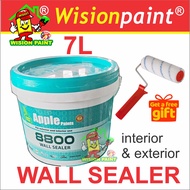 WHITE ( 7L ) APPLE PAINT WALL SEALER BASECOAT SEALER EXTERIOR AND INTERIOR WATER BASE / PUTIH 0001
