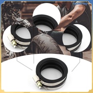 [LsxmzMY] Rubber Intake Manifold Carburetor Adapter with Clamps Spare Part for BMW F800S F800R F800S