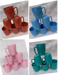 1 Lusin Gelas Kopi Melamin Gagang Dinner ware 126 / Cangkir Teh Melamin Murah