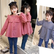 Kid's blouse Girls Shirt Girls Blouse Girl's clothing Girls Lapel shirt Cute Comfortable Korean kids