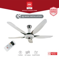 KDK Z60WS (150cm) Remote Controlled Ceiling Fan with 7-Speed and 1/f Yuragi Function