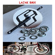 Crankset Basikal Budak BMX LAJAK, Crank GT | Bearing Cupset | S-Arm