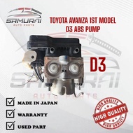 TOYOTA AVANZA 1ST MODEL D3 ABS PUMP USED JAPAN