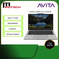 Avita Liber V14 R7 14'' FHD Laptop ( Ryzen 7 3700U, 8GB, 512GB SSD, ATI, W10,1Y )