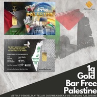 EDISI FREE PALESTIN by TAMU Gold Goldbar 1 Gram AU 999.9 & Dirham AG 2.975 Gram Silver