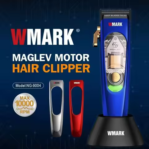 WMARK NG-9004 Professional Men's Hair Clipper 10,000 RPM Cordless Convenient Men's Pomade Haircut Ca