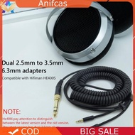 Replacement Headphone Spring Cable for Hifiman HE400S/HE-400I/HE560//HE-350/HE1000/HE1000 V2 /AudioQ