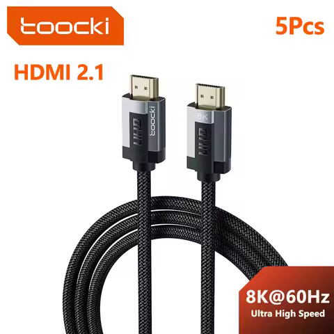 Toocki HDMI 2.1 Compatible Cable For Xiaomi Box PS5 PS4 Laptop Projector 8K@60Hz High Speed HDR HDMI
