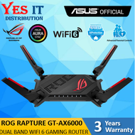 Asus ROG Rapture GT-AX6000 Dual Band WiFi 6 2.5 Ports 2.0 GHz Quad Core CPU AiProtection Pro Gaming 