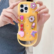 Case iphone 17 promax crocs glitter free jibits casing phone xaseiphone viraliphone