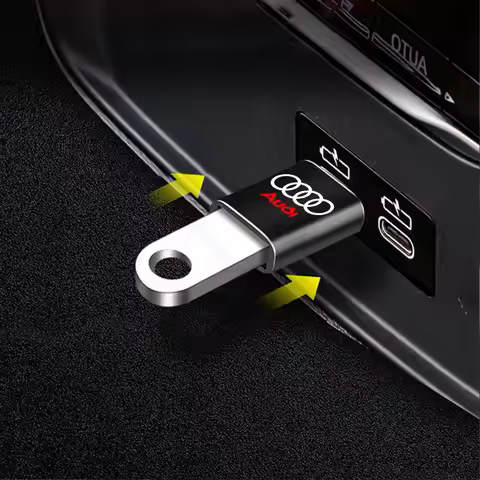 1PCS USB 3.0 Type C Adapter Converter Suitable For Audi Sline A1 A2 A3 A4 A4L P 8V 8L RS RS3 RS4 RS5