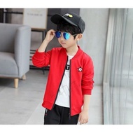 2Pcs/Set 5Star Budak Lelaki Baju Jaket&Seluar,Boy Girls Kids Sports 4-12Years Sport Cotton LongPants