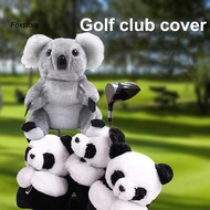 [Fx] Golf Club Cover Wear-resistant Fade-resistant Durable Thick Plush Cute Animal Shape Prevent Dam
