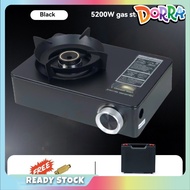 5200W/6500W 2IN1 OUTDOOR GAS STOVE PORTABLE WINDPROOF CAMPING STOVE HOUSEHOLD GAS FURNACE STEAMBOAT