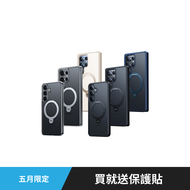 【限時88折．再送保護貼】TORRAS Ostand Spin Galalxy S25/S24系列 MagSafe 相容支架防摔手機殼|O-in-1 無限可能
